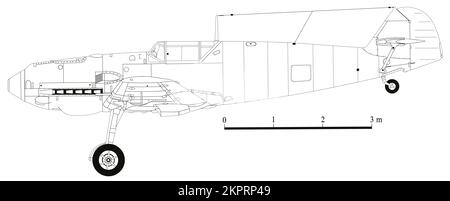 Messerschmitt Bf 109E-3 Stock Photo