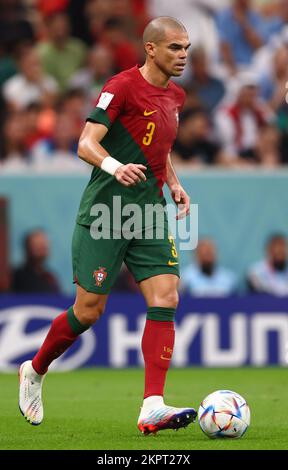 Doha, Qatar. 28th Nov, 2022. Pepe of Portugal during the FIFA World Cup 2022 match at Lusail Stadium, Doha. Picture credit should read: David Klein/Sportimage Credit: Sportimage/Alamy Live News Stock Photo