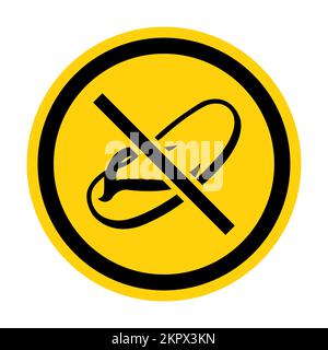 No Slipper On White Background Stock Vector