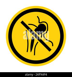 No Access For People With Metallic Implants Stock Vector