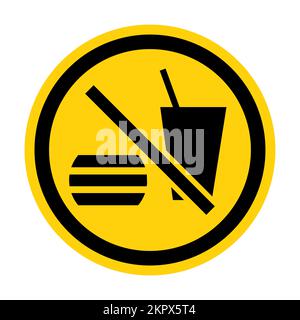 Do not eating Or Drinking Symbol Stock Vector