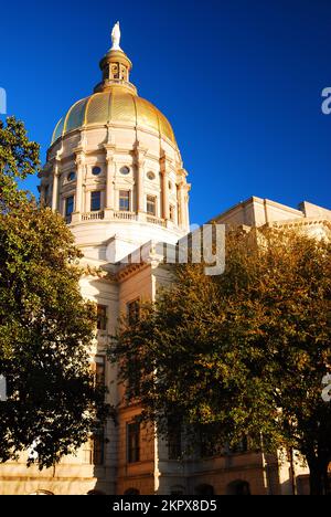 The Georgia State Capitol building in Atlanta serves as the center of politics in the state Stock Photo