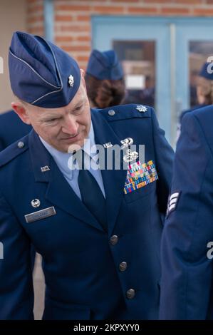 Members of the 162nd Logistics Readiness Squadron wait in formation ...
