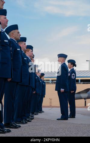 Members of the 162nd Logistics Readiness Squadron wait in formation ...