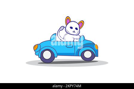Vector illustration of panda isolated Stock Vector