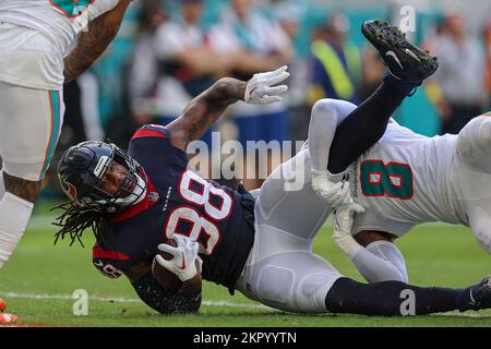 August 19, 2023: Miami Dolphins safety Jevon Holland (8) during a preseason  game between the Miami Dolphins and the Houston Texans in Houston, TX.  Trask Smith/CSM Stock Photo - Alamy