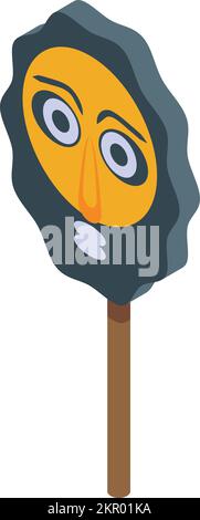 Tunisia lollipop icon isometric vector. City tourism. Modern culture Stock Vector