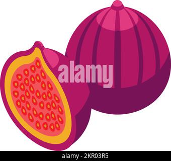 Tunisia fruit icon isometric vector. City tourism. Modern patriotic Stock Vector