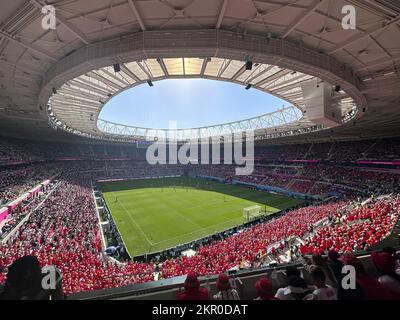 Ahmed Bin Ali Stadium, FIFA World cup Qatar 2022 Match Tunisia vs Australia Stock Photo