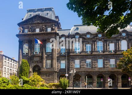 Clermont-Ferrand, France - August 12, 2022: Puy de Dome prefecture, exterior view, city of Clermont Ferrand, departement of Puy de Dome Stock Photo