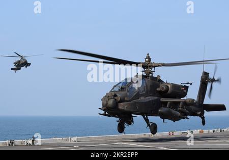 Two U.S. Army AH-64E Apache Helicopters Assigned To 16th Combat ...