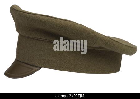 world war 1914 - 1918 russian army cap isolated on white background Stock Photo