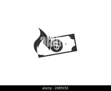 Inflation, money, finance icon. Vector illustration. Stock Vector