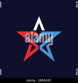 Royal Star S R Letter Luxury Elegant Logo Stock Vector