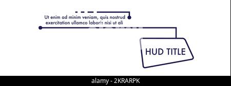 Digital callouts, titles frame text, HUD Templates, modern banners, presentation. Stock Vector