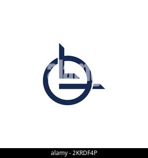 letter ot simple geometric line logo vector Stock Vector