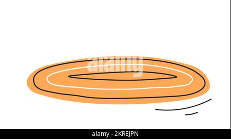 Orange carpet or rug Stock Vector