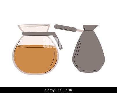 Coffee two cup Stock Vector