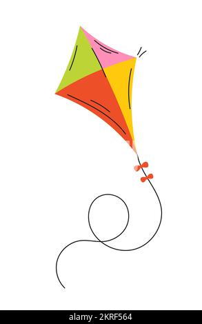 Bright kite icon Stock Vector