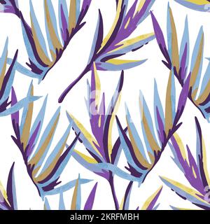 Psychedelic ornamental pattern. Watercolor hand drawn texture with floral and botanical ornate shapes and motifs.  Stock Vector