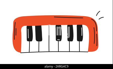 Synthesizer toy icon Stock Vector