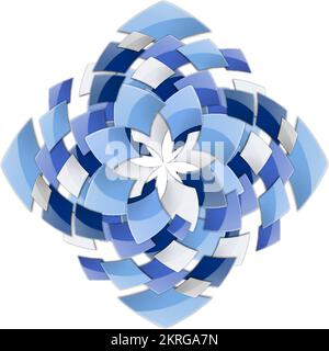 Decorative Object with Spirally, Vortex Effect. Illustration Can be Used for Creative Design Stock Vector