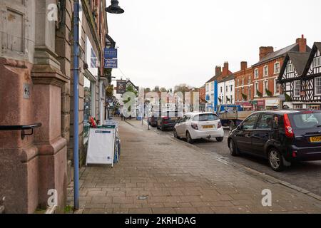 High street scene in Ashby de la Zouch, UK Stock Photo