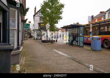 High street scene in Ashby de la Zouch, UK Stock Photo