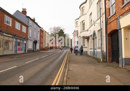 High street scene in Ashby de la Zouch, UK Stock Photo