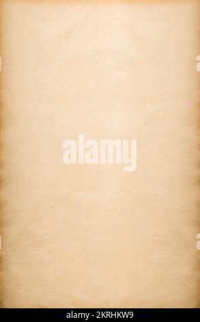 Empty aged paper sheet. Grungy paper texture background Stock Photo