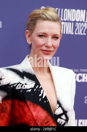 Cate Blanchett attends the world premiere of  'Pinocchio' at the Royal Festival Hall in London, England. Stock Photo