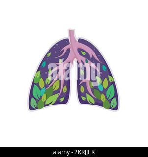 Lung abstract logo design, Lungs vector illustration, breathing, Stock Vector