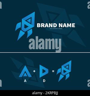 Creative Airdrop logo design template. Stock Vector