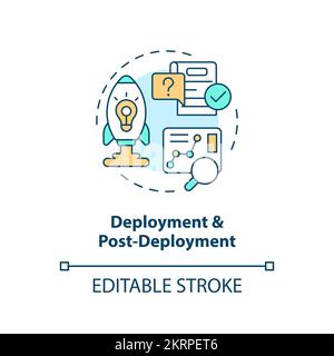 Deployment concept icon Stock Vector