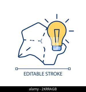 Searching for ideas RGB color icon Stock Vector