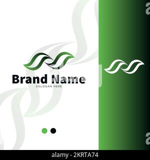 Letter N logo and icon design, Alphabet N logo template. Stock Vector