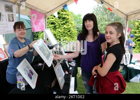 Combat Stress Summer Fete at Hollybush House, East Ayrshire, Scotland, UK Stock Photo