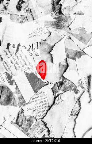 Newspaper paper grunge aged newsprint pattern background. Vintage old ...