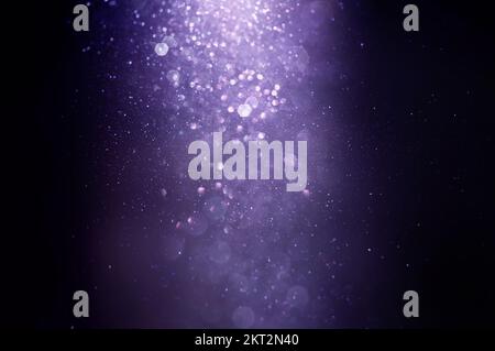 Particles light, blurry lights background Stock Photo