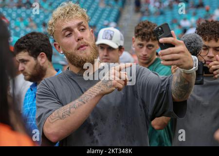 Miami. FL USA;   media personality Logan Paul was on the