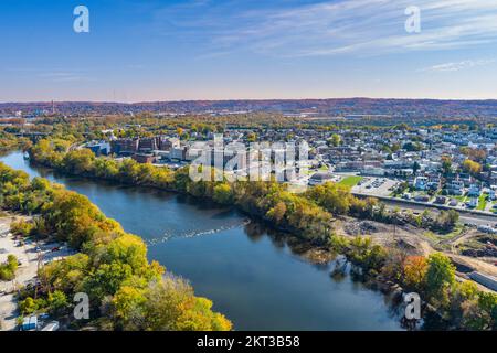 Aerial photo of Bridgeport, Pennsylvania, USA