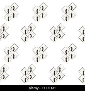 Modern geometric seamless pattern. Digital drawn illustration. Can be used as textile fabric or wallpaper, cards, invitatations decorative paper Stock Photo