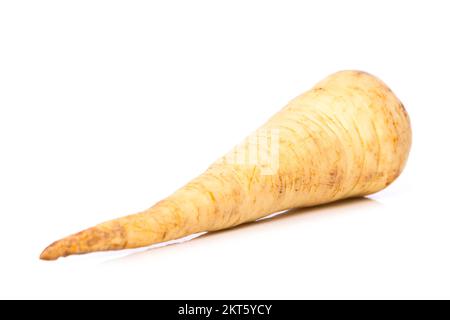 Parsley root isolated on white background Stock Photo
