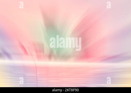 Motion blurred abstract background in rainbow colors. Stock Photo