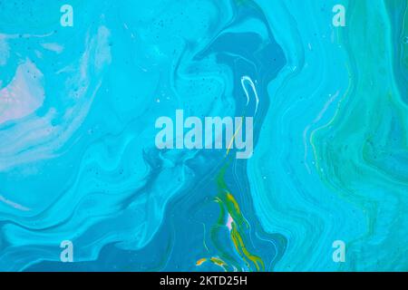 Beautiful fluid art natural luxury painting. Marbleized effect.  Stock Photo