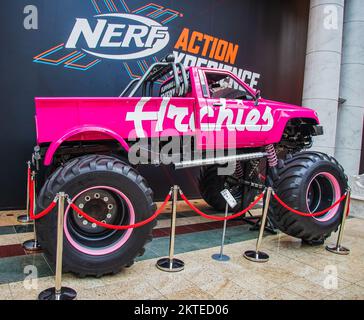 Archies car in the Trafford Shopping Centre. The Trafford Centre is large indoor shopping centre and leisure complex in Greater Manchester, England. Stock Photo