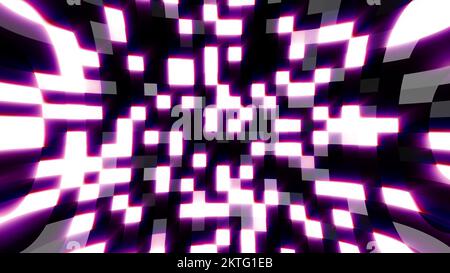 Flashing blocks. Computer generated 3d render Stock Photo