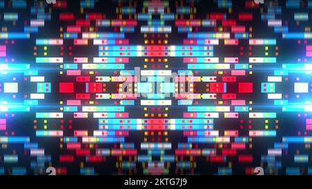 Technology abstract background with squares. Computer generated 3d render Stock Photo