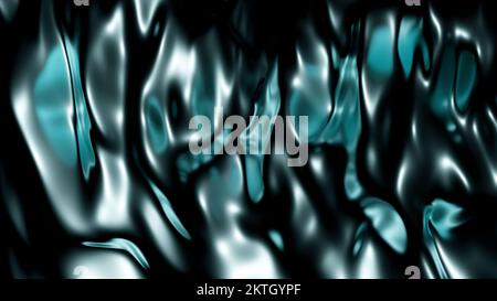 Abstract fluid metal liquid texture dark background. Design. Molten rippling surface flow background, chemical oil materials smelting Stock Photo