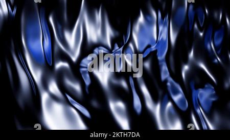Yellow and purple neon background . Design. Bright thick blots in the animation that flow in one direction. High quality 4k footage Stock Photo
